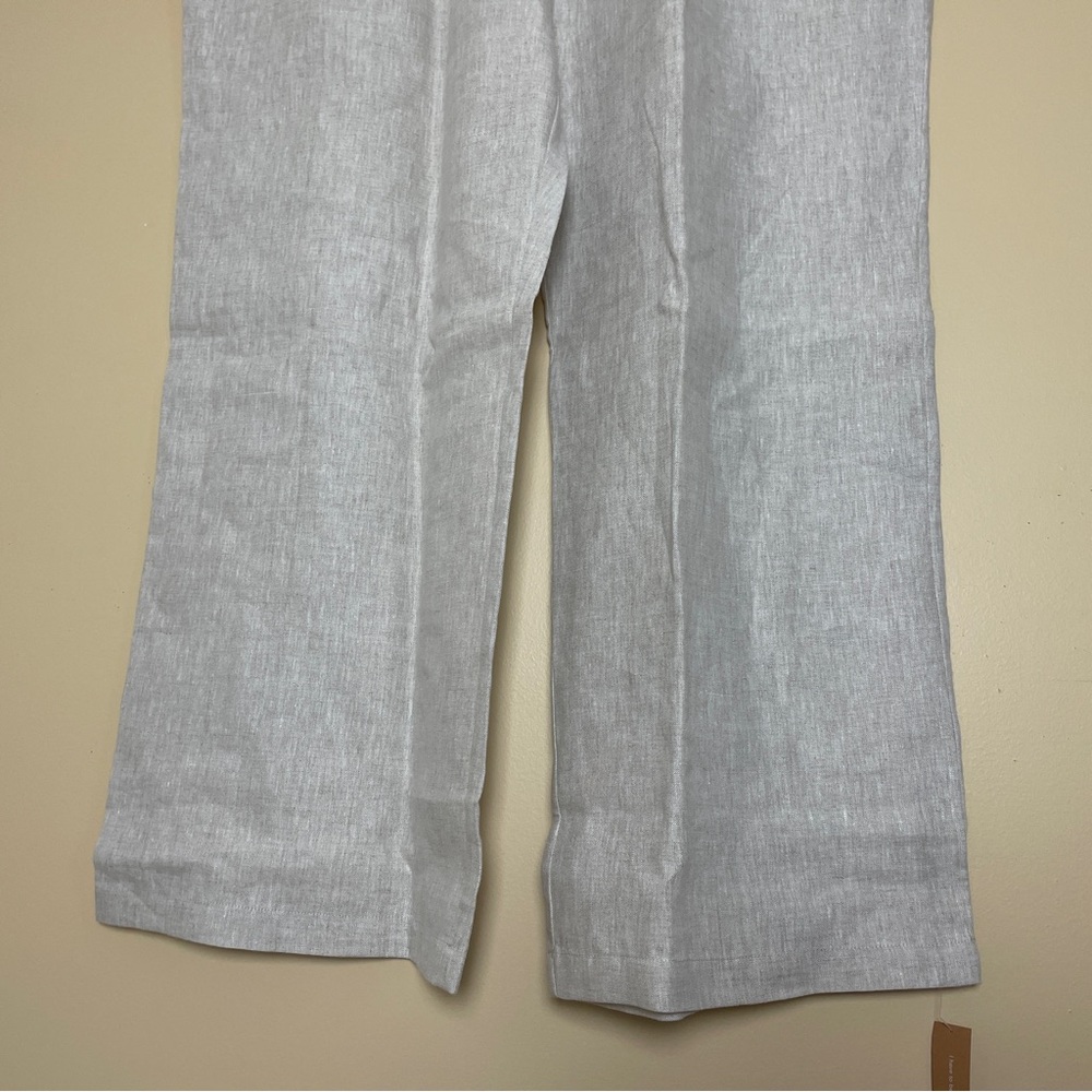REFORMATION Vesta Linen Pant 18 NEW Quiet Luxury Old Money Minimalist Neutral - Picture 5 of 11